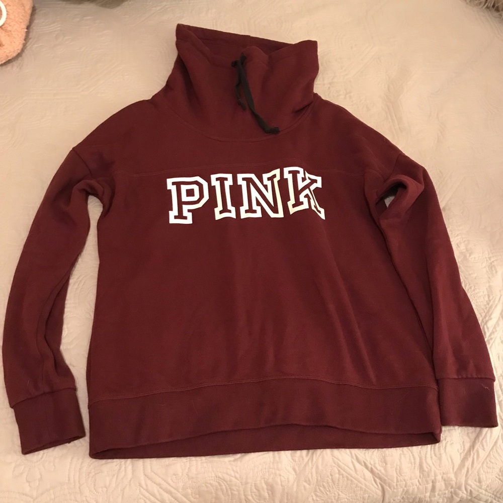PINK cowl neck sweatshirt